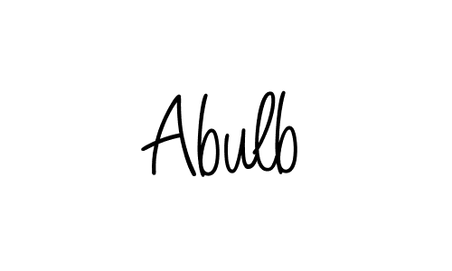 if you are searching for the best signature style for your name Abulb. so please give up your signature search. here we have designed multiple signature styles  using Angelique-Rose-font-FFP. Abulb signature style 5 images and pictures png