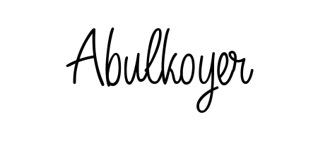 Enhance your business communications with Abulkoyer signature in Angelique-Rose-font-FFP lettering. Clean, modern, and universally compatible. Abulkoyer signature style 5 images and pictures png