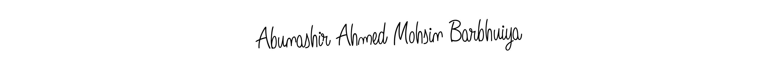 How to make Abunashir Ahmed Mohsin Barbhuiya signature? Angelique-Rose-font-FFP is a professional autograph style. Create handwritten signature for Abunashir Ahmed Mohsin Barbhuiya name. Abunashir Ahmed Mohsin Barbhuiya signature style 5 images and pictures png