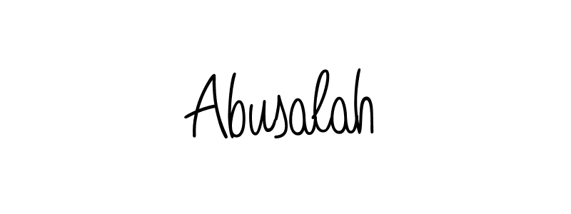 How to make Abusalah name signature. Use Angelique-Rose-font-FFP style for creating short signs online. This is the latest handwritten sign. Abusalah signature style 5 images and pictures png