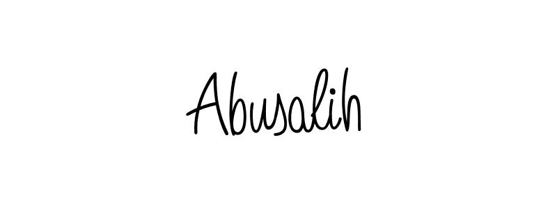 Make a beautiful signature design for name Abusalih. With this signature (Angelique-Rose-font-FFP) style, you can create a handwritten signature for free. Abusalih signature style 5 images and pictures png