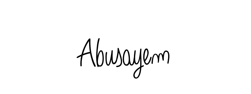 Create a beautiful signature design for name Abusayem. With this signature (Angelique-Rose-font-FFP) fonts, you can make a handwritten signature for free. Abusayem signature style 5 images and pictures png