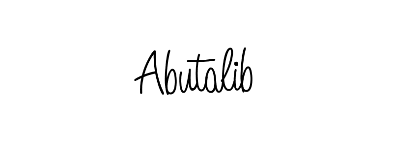 Use a signature maker to create a handwritten signature online. With this signature software, you can design (Angelique-Rose-font-FFP) your own signature for name Abutalib. Abutalib signature style 5 images and pictures png