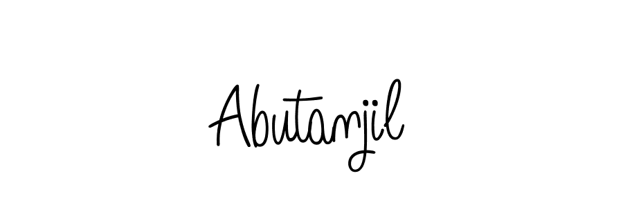 Angelique-Rose-font-FFP is a professional signature style that is perfect for those who want to add a touch of class to their signature. It is also a great choice for those who want to make their signature more unique. Get Abutanjil name to fancy signature for free. Abutanjil signature style 5 images and pictures png