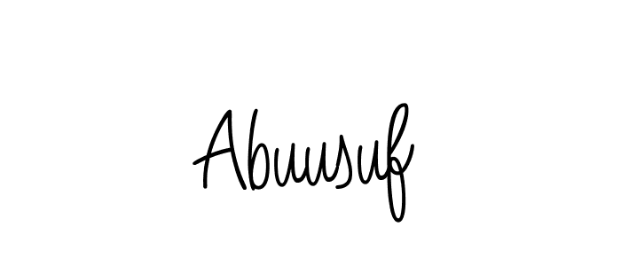 You should practise on your own different ways (Angelique-Rose-font-FFP) to write your name (Abuusuf) in signature. don't let someone else do it for you. Abuusuf signature style 5 images and pictures png