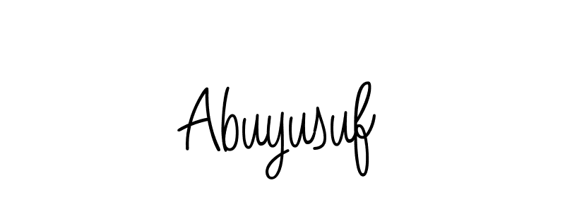 Abuyusuf stylish signature style. Best Handwritten Sign (Angelique-Rose-font-FFP) for my name. Handwritten Signature Collection Ideas for my name Abuyusuf. Abuyusuf signature style 5 images and pictures png