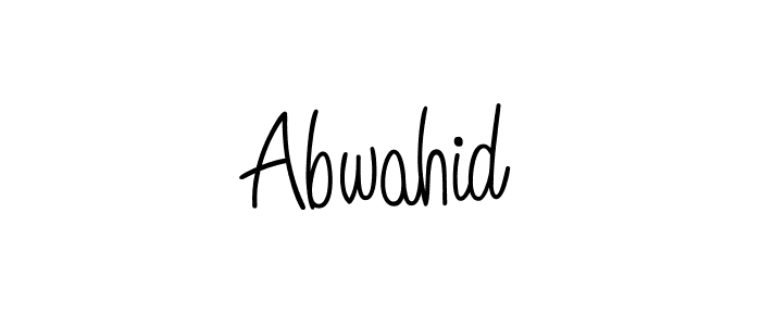 How to make Abwahid signature? Angelique-Rose-font-FFP is a professional autograph style. Create handwritten signature for Abwahid name. Abwahid signature style 5 images and pictures png