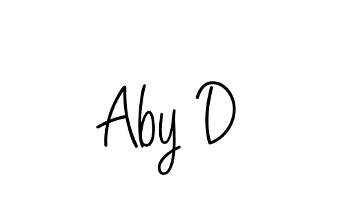 Once you've used our free online signature maker to create your best signature Angelique-Rose-font-FFP style, it's time to enjoy all of the benefits that Aby D name signing documents. Aby D signature style 5 images and pictures png