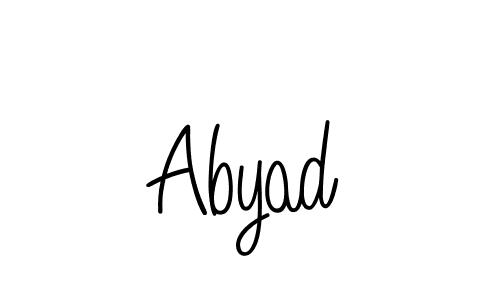 Design your own signature with our free online signature maker. With this signature software, you can create a handwritten (Angelique-Rose-font-FFP) signature for name Abyad. Abyad signature style 5 images and pictures png