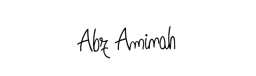 Make a beautiful signature design for name Abz Aminah. Use this online signature maker to create a handwritten signature for free. Abz Aminah signature style 5 images and pictures png