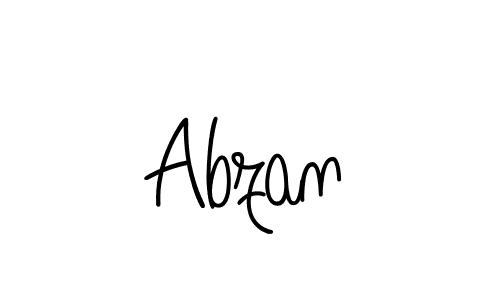 You should practise on your own different ways (Angelique-Rose-font-FFP) to write your name (Abzan) in signature. don't let someone else do it for you. Abzan signature style 5 images and pictures png
