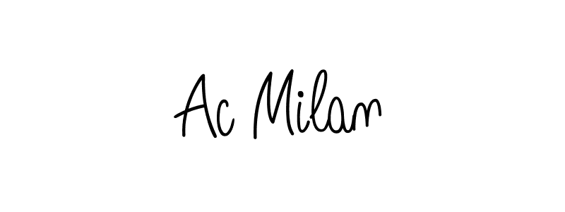 It looks lik you need a new signature style for name Ac Milan. Design unique handwritten (Angelique-Rose-font-FFP) signature with our free signature maker in just a few clicks. Ac Milan signature style 5 images and pictures png