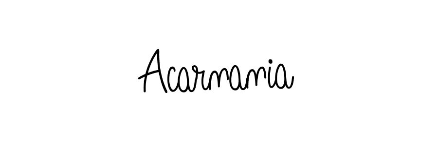 Design your own signature with our free online signature maker. With this signature software, you can create a handwritten (Angelique-Rose-font-FFP) signature for name Acarnania. Acarnania signature style 5 images and pictures png