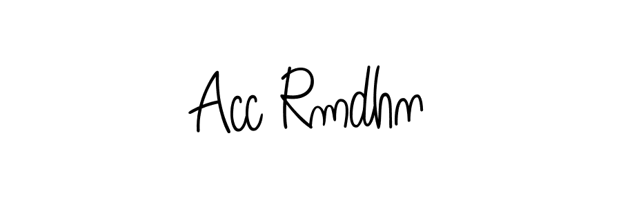 Make a beautiful signature design for name Acc Rmdhn. Use this online signature maker to create a handwritten signature for free. Acc Rmdhn signature style 5 images and pictures png