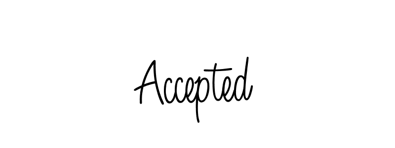Accepted stylish signature style. Best Handwritten Sign (Angelique-Rose-font-FFP) for my name. Handwritten Signature Collection Ideas for my name Accepted. Accepted signature style 5 images and pictures png