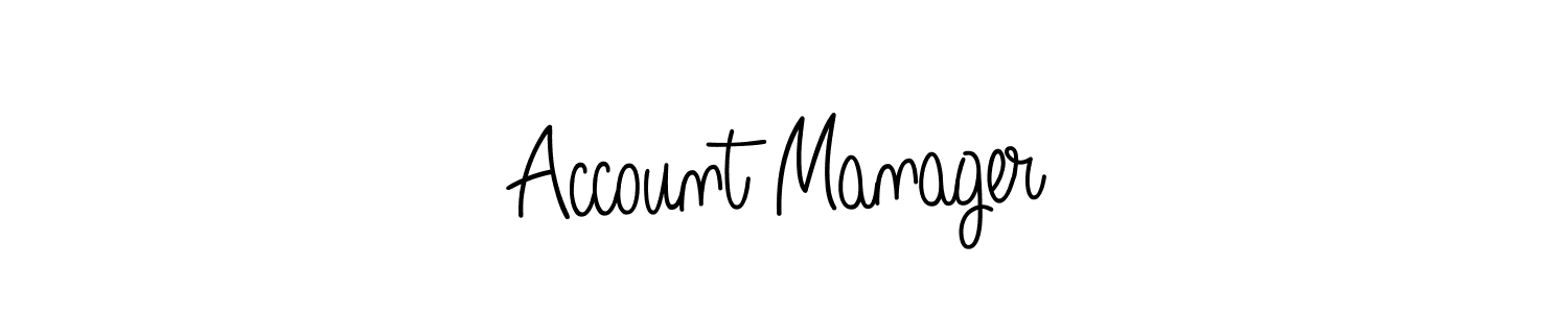 Account Manager stylish signature style. Best Handwritten Sign (Angelique-Rose-font-FFP) for my name. Handwritten Signature Collection Ideas for my name Account Manager. Account Manager signature style 5 images and pictures png