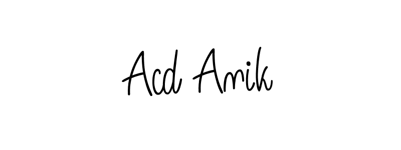Make a beautiful signature design for name Acd Anik. Use this online signature maker to create a handwritten signature for free. Acd Anik signature style 5 images and pictures png