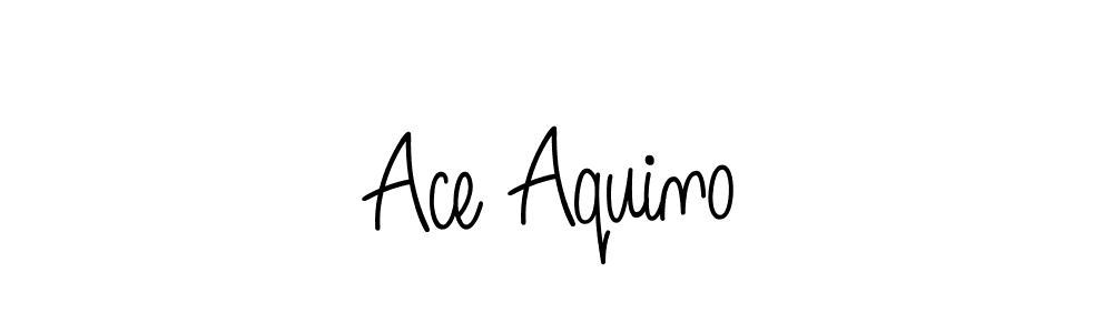 Ace Aquino stylish signature style. Best Handwritten Sign (Angelique-Rose-font-FFP) for my name. Handwritten Signature Collection Ideas for my name Ace Aquino. Ace Aquino signature style 5 images and pictures png