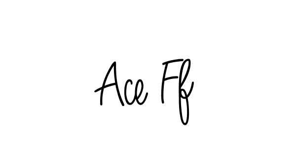 Design your own signature with our free online signature maker. With this signature software, you can create a handwritten (Angelique-Rose-font-FFP) signature for name Ace Ff. Ace Ff signature style 5 images and pictures png