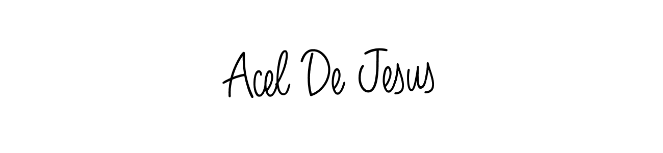 Make a beautiful signature design for name Acel De Jesus. With this signature (Angelique-Rose-font-FFP) style, you can create a handwritten signature for free. Acel De Jesus signature style 5 images and pictures png