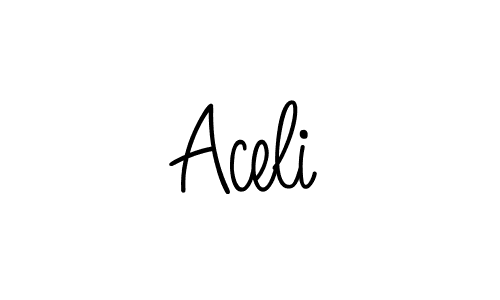 Also we have Aceli name is the best signature style. Create professional handwritten signature collection using Angelique-Rose-font-FFP autograph style. Aceli signature style 5 images and pictures png