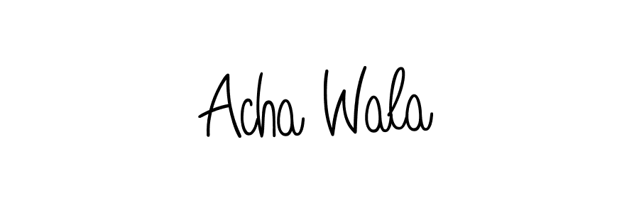 How to Draw Acha Wala signature style? Angelique-Rose-font-FFP is a latest design signature styles for name Acha Wala. Acha Wala signature style 5 images and pictures png