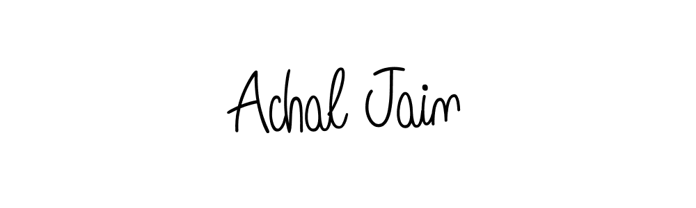 Angelique-Rose-font-FFP is a professional signature style that is perfect for those who want to add a touch of class to their signature. It is also a great choice for those who want to make their signature more unique. Get Achal Jain name to fancy signature for free. Achal Jain signature style 5 images and pictures png