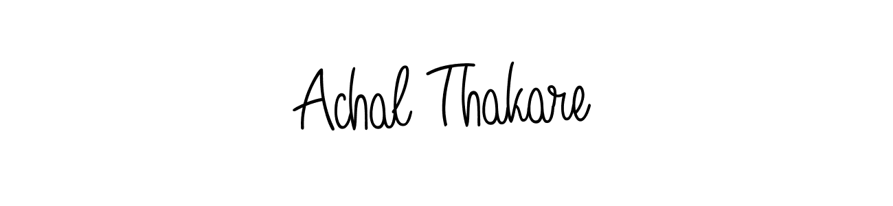 Achal Thakare stylish signature style. Best Handwritten Sign (Angelique-Rose-font-FFP) for my name. Handwritten Signature Collection Ideas for my name Achal Thakare. Achal Thakare signature style 5 images and pictures png