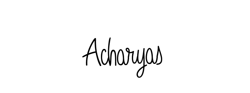 Make a beautiful signature design for name Acharyas. Use this online signature maker to create a handwritten signature for free. Acharyas signature style 5 images and pictures png