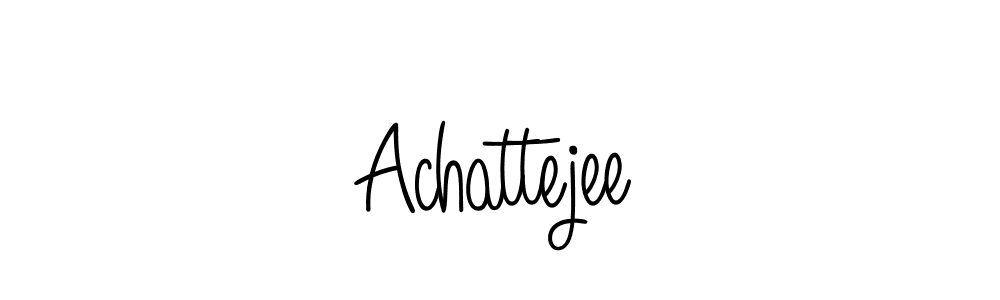 Achattejee stylish signature style. Best Handwritten Sign (Angelique-Rose-font-FFP) for my name. Handwritten Signature Collection Ideas for my name Achattejee. Achattejee signature style 5 images and pictures png