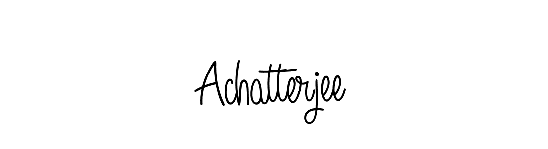 How to make Achatterjee name signature. Use Angelique-Rose-font-FFP style for creating short signs online. This is the latest handwritten sign. Achatterjee signature style 5 images and pictures png