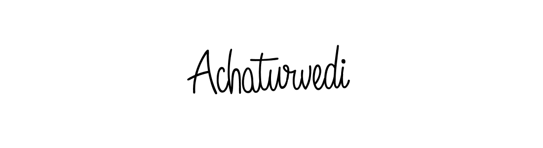 The best way (Angelique-Rose-font-FFP) to make a short signature is to pick only two or three words in your name. The name Achaturvedi include a total of six letters. For converting this name. Achaturvedi signature style 5 images and pictures png