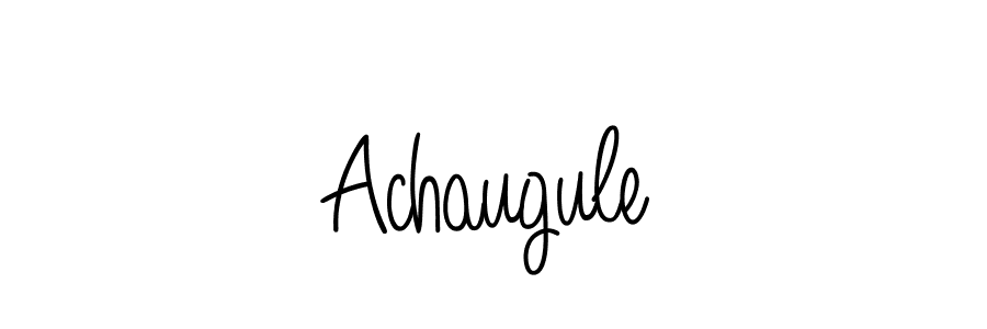 How to make Achaugule name signature. Use Angelique-Rose-font-FFP style for creating short signs online. This is the latest handwritten sign. Achaugule signature style 5 images and pictures png