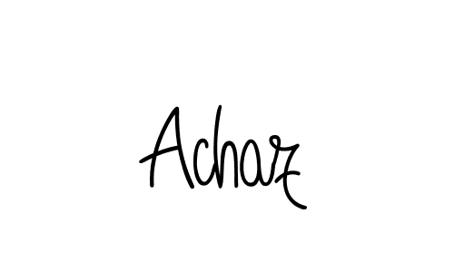 Create a beautiful signature design for name Achaz. With this signature (Angelique-Rose-font-FFP) fonts, you can make a handwritten signature for free. Achaz signature style 5 images and pictures png