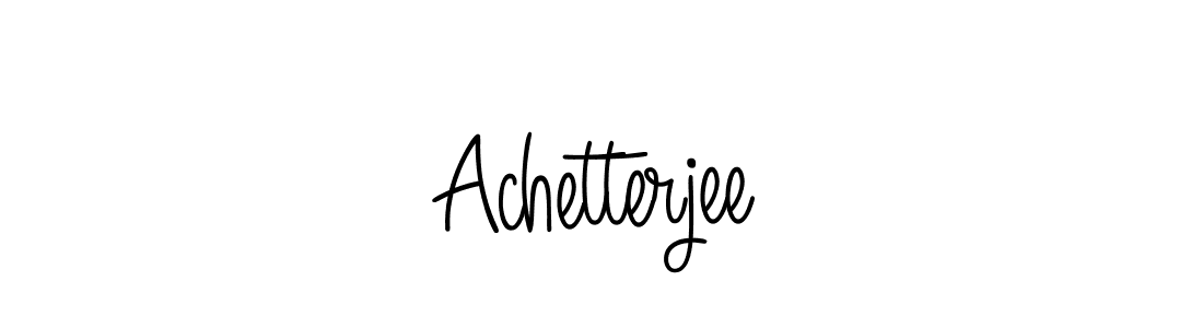 You should practise on your own different ways (Angelique-Rose-font-FFP) to write your name (Achetterjee) in signature. don't let someone else do it for you. Achetterjee signature style 5 images and pictures png