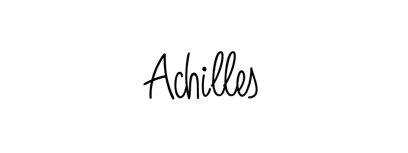 Also we have Achilles name is the best signature style. Create professional handwritten signature collection using Angelique-Rose-font-FFP autograph style. Achilles signature style 5 images and pictures png