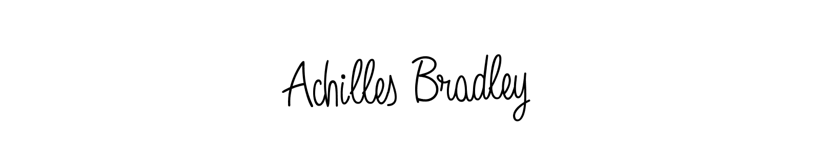 How to make Achilles Bradley name signature. Use Angelique-Rose-font-FFP style for creating short signs online. This is the latest handwritten sign. Achilles Bradley signature style 5 images and pictures png