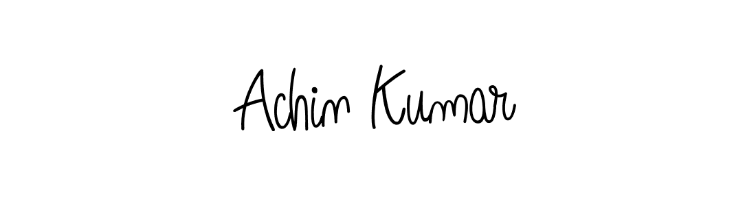 This is the best signature style for the Achin Kumar name. Also you like these signature font (Angelique-Rose-font-FFP). Mix name signature. Achin Kumar signature style 5 images and pictures png