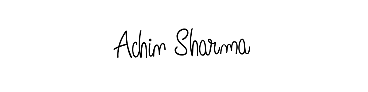 Check out images of Autograph of Achin Sharma name. Actor Achin Sharma Signature Style. Angelique-Rose-font-FFP is a professional sign style online. Achin Sharma signature style 5 images and pictures png