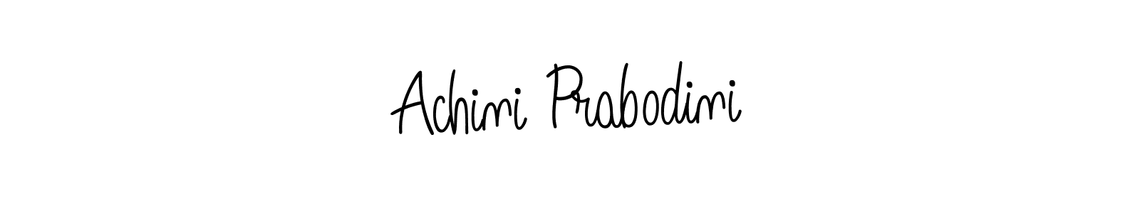 You should practise on your own different ways (Angelique-Rose-font-FFP) to write your name (Achini Prabodini) in signature. don't let someone else do it for you. Achini Prabodini signature style 5 images and pictures png