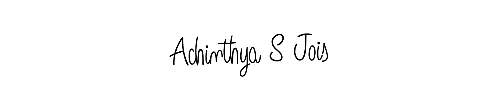 Also we have Achinthya S Jois name is the best signature style. Create professional handwritten signature collection using Angelique-Rose-font-FFP autograph style. Achinthya S Jois signature style 5 images and pictures png