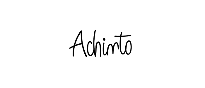 Make a beautiful signature design for name Achinto. Use this online signature maker to create a handwritten signature for free. Achinto signature style 5 images and pictures png