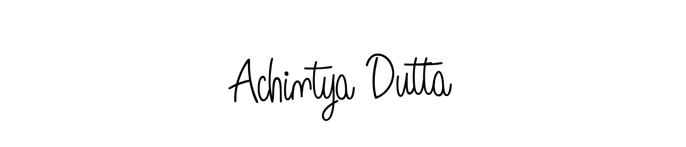How to Draw Achintya Dutta signature style? Angelique-Rose-font-FFP is a latest design signature styles for name Achintya Dutta. Achintya Dutta signature style 5 images and pictures png