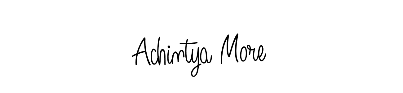 Achintya More stylish signature style. Best Handwritten Sign (Angelique-Rose-font-FFP) for my name. Handwritten Signature Collection Ideas for my name Achintya More. Achintya More signature style 5 images and pictures png