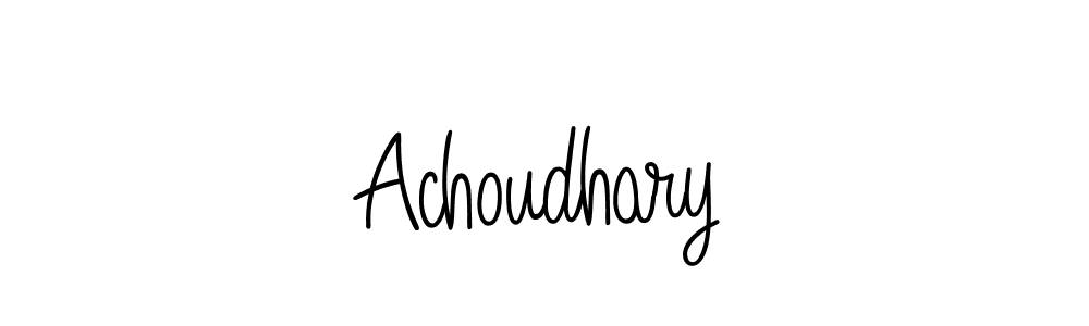 The best way (Angelique-Rose-font-FFP) to make a short signature is to pick only two or three words in your name. The name Achoudhary include a total of six letters. For converting this name. Achoudhary signature style 5 images and pictures png