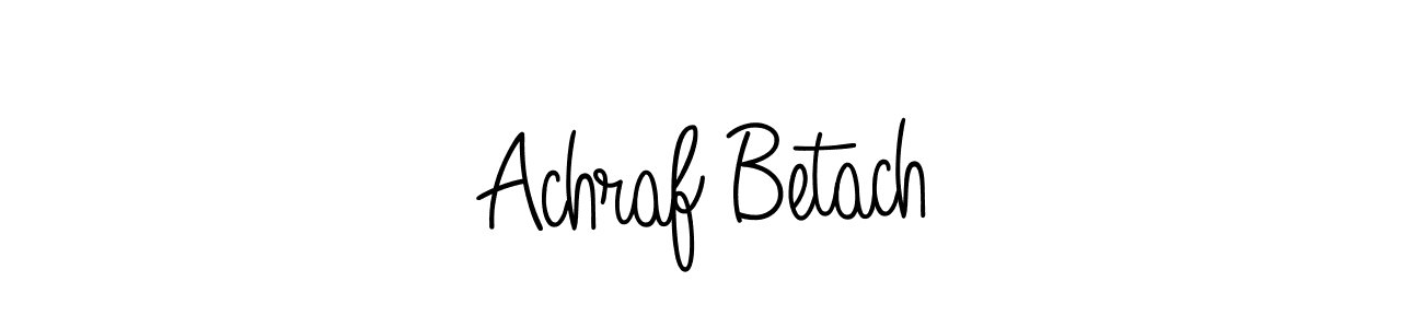 Make a beautiful signature design for name Achraf Betach. Use this online signature maker to create a handwritten signature for free. Achraf Betach signature style 5 images and pictures png