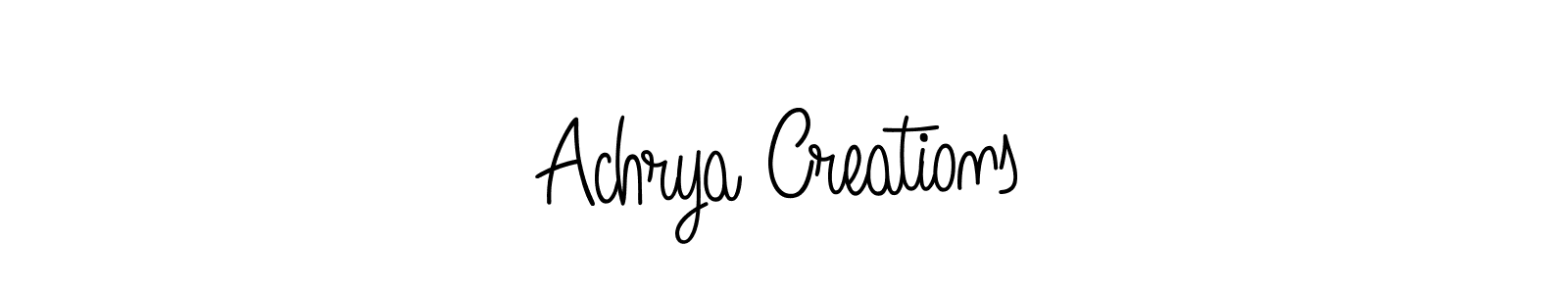 Check out images of Autograph of Achrya Creations name. Actor Achrya Creations Signature Style. Angelique-Rose-font-FFP is a professional sign style online. Achrya Creations signature style 5 images and pictures png