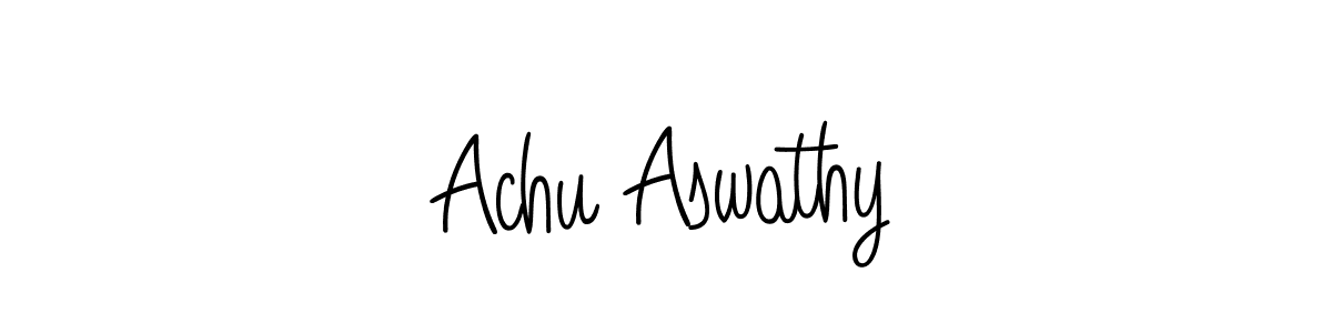 How to make Achu Aswathy signature? Angelique-Rose-font-FFP is a professional autograph style. Create handwritten signature for Achu Aswathy name. Achu Aswathy signature style 5 images and pictures png