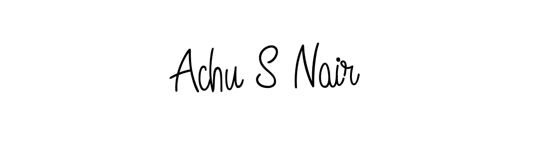 Once you've used our free online signature maker to create your best signature Angelique-Rose-font-FFP style, it's time to enjoy all of the benefits that Achu S Nair name signing documents. Achu S Nair signature style 5 images and pictures png