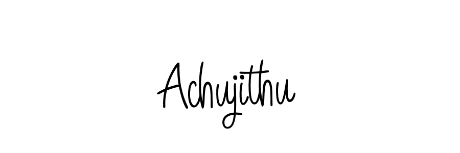 Angelique-Rose-font-FFP is a professional signature style that is perfect for those who want to add a touch of class to their signature. It is also a great choice for those who want to make their signature more unique. Get Achujithu name to fancy signature for free. Achujithu signature style 5 images and pictures png